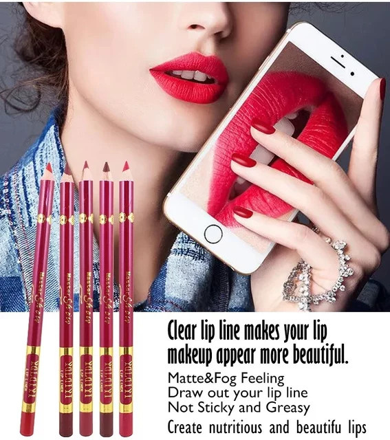 YALAIYI Lipliner, 12 Farben, wasserfest, Unisex - Bild 1