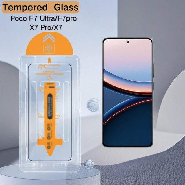 2 Stück Xiaomi Poco F7 Ultra / F7 Pro / X7 / X7 Pro Displayschutzfolie aus gehärtetem Glas, transparent - Bild 1