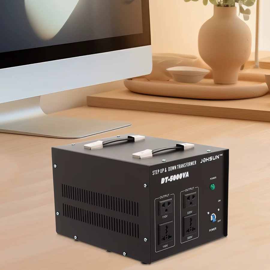 Bymaocar Elektrischer Spannungskonverter 5000 W Auf- und Ab-Spannungswandler in Schwarz für Kaffeemaschinen, Wasserkocher und Entsafter - Bild 4