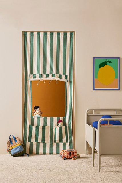 Kids Concept Kioskvorhang Streifen grün - Bild 1