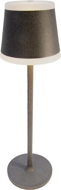 Globo LED-Tischlampe modern in Grau, dimmbar mit Touch-Funktion, Metall, Durchmesser: 11 cm, Höhe: 38,5 cm - Bild 1