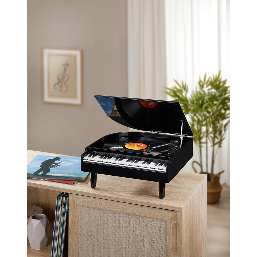 Plattenspieler Piano mit Bluetooth in Schwarz oder Weiß - Bild 3