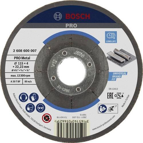 Bosch Expert for Metal A 30 T BF Schruppscheibe gekröpft für Stahl, Durchmesser: 115 mm, Bohrung: 22,23 mm - Bild 1