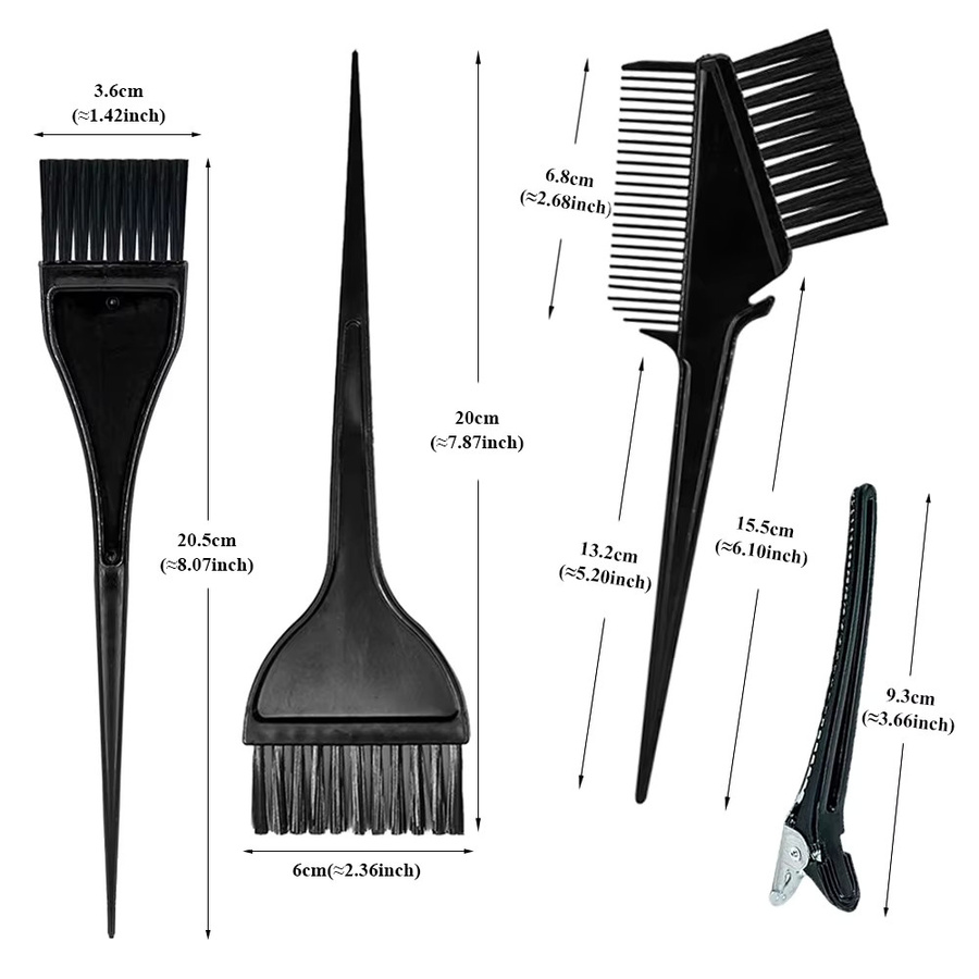 Friseur Pinsel Schüssel Kamm Clips Haar Färbe Werkzeug Set - Bild 4