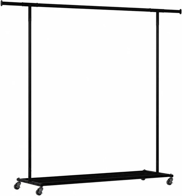 DELUKE Kleiderständer OTTO aus Metall in Schwarz Matt, B/T/H: 142 x 45 x 165 cm - Bild 1