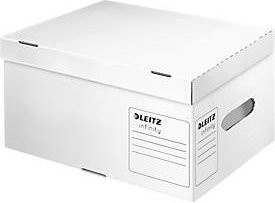 Leitz Archiv- und Transportbox mit Klappdeckel für A4, Weiß, FSC-zertifiziert - Bild 1