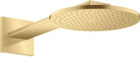 Hansgrohe Axor Kopfbrause 250 2jet mit Brausearm in Brushed Gold Optik, Rund, Wandmontage, Rain-Funktion und Anti-Kalk-Funktion - Bild 1