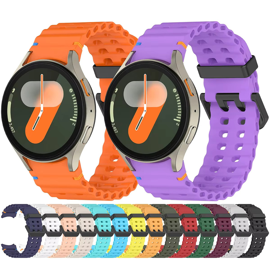 Geekthink Uhrenarmband Silikon, Schwarz, Unisex - Bild 1