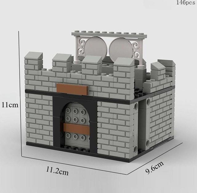 ixBricks Mittelalterlicher Antiker Wachturm, Bausteine Set, ab 6 Jahren - Bild 1
