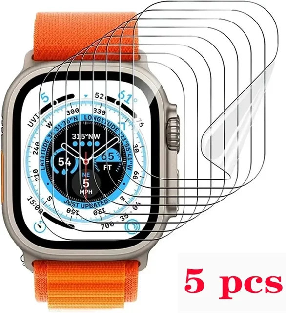 Hiyii Displayschutzfolie für Apple Watch, transparent, Unisex - Bild 1