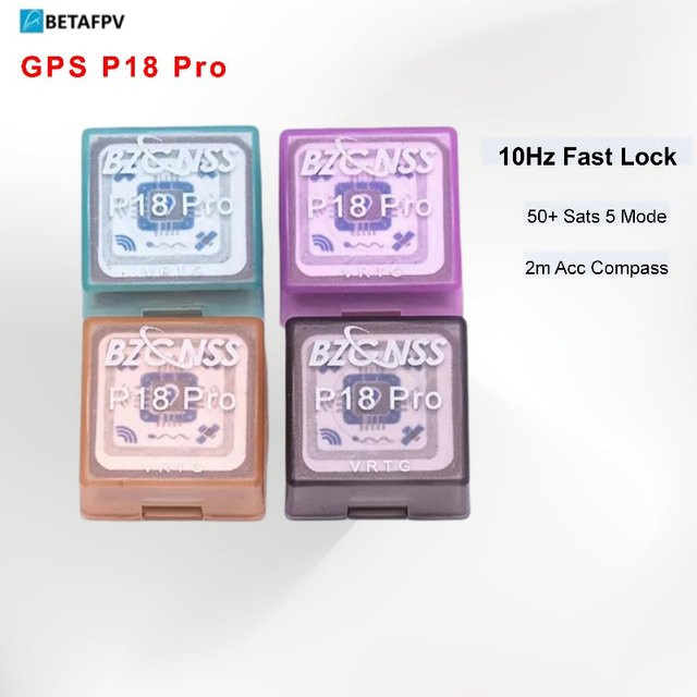 BZGNSS P18 Pro GPS-Modul mit 5-Modus GNSS, 10Hz und eingebautem Kompass für FPV-Drohnen, kompatibel mit Betaflight und INAV - Bild 1