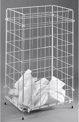 Fripa Papierkorb aus Draht Weiß 66 l B/T/H: 41 x 25,5 x 63 cm - Bild 1