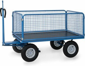 Fetra Handpritschenwagen 6435L mit Zugöse in Blau aus Stahl - Bild 1