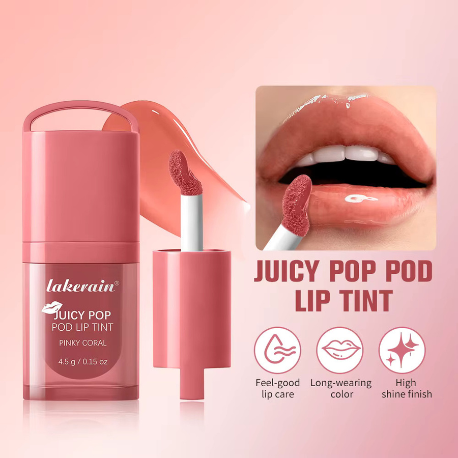 Lakerain Juicer Lip Glaze Lippenöl, Wassermelone, Transparent, Unisex - Bild 2