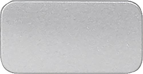 Siemens Bezeichnungsschild 3SB2901-2AC in Silber, 10 Stück - Bild 1