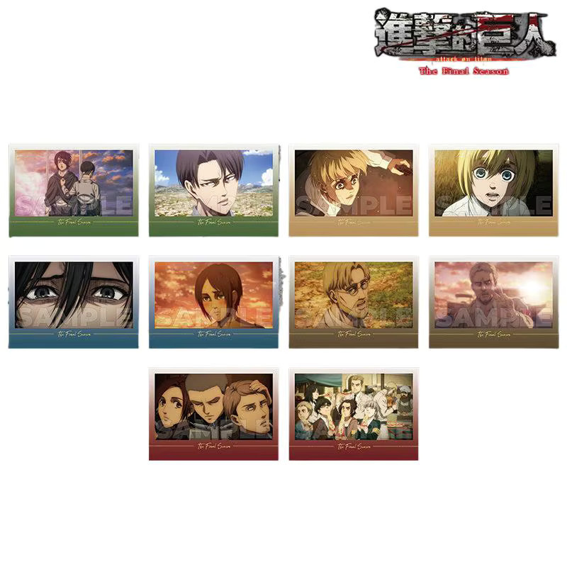 XINGHEDONGMAN Attack on Titan Fotopapier, 10-teiliges Set, bunt - Bild 6