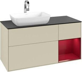 V&B Waschtischunterschrank Finion in Silbergrau lackiert, Breite: 120 cm, Tiefe: 50,1 cm, Höhe: 50,1 cm - Bild 1