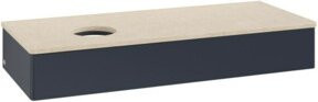 V&B Antao Waschtischunterschrank mit Beleuchtung, Blau lackiert, B/T/H: 120 x 50 x 19 cm - Bild 1