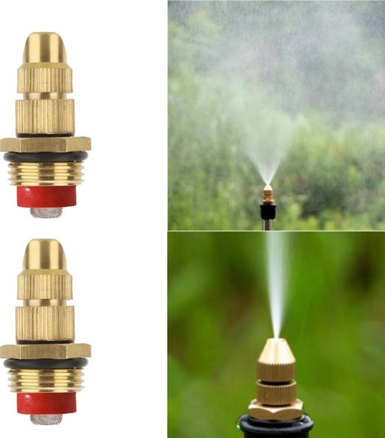 Einstellbare Bewässerungsdüse mit G1/2'' Außengewinde für Garten und Sprinkler als Sprühkopf oder Nebeldüse - Bild 1