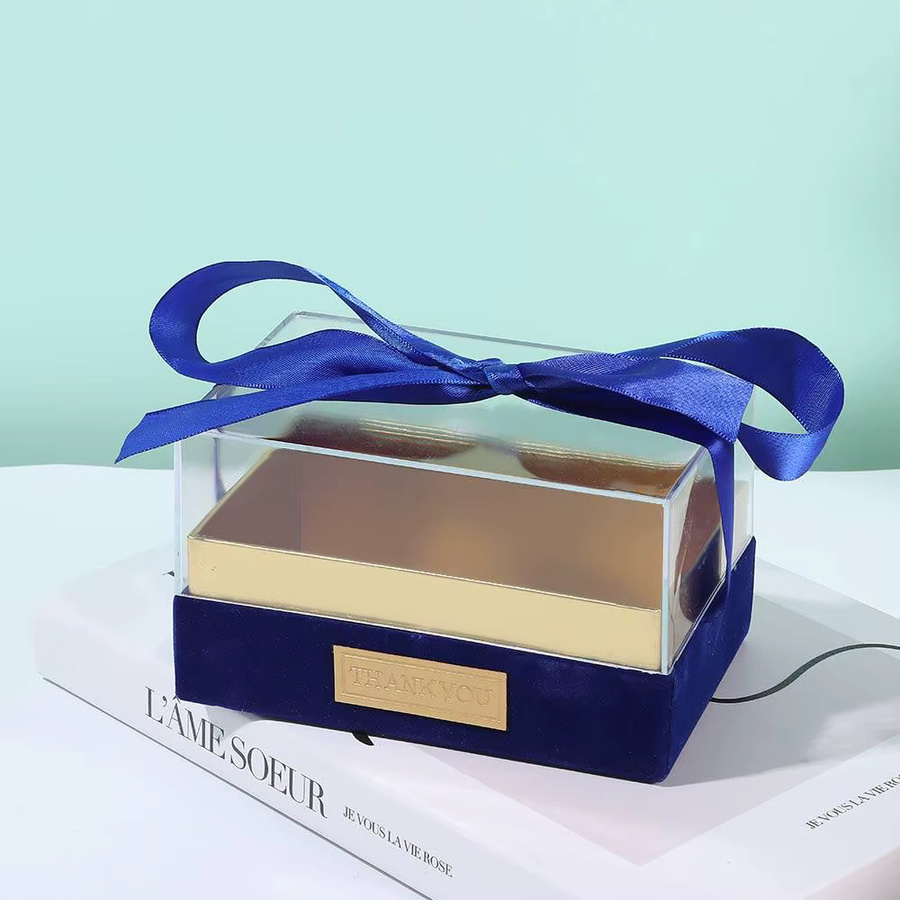 Transparente Acryl Geschenkbox in Bogenform für Hochzeiten, Geburtstage und Valentinstag - Bild 2