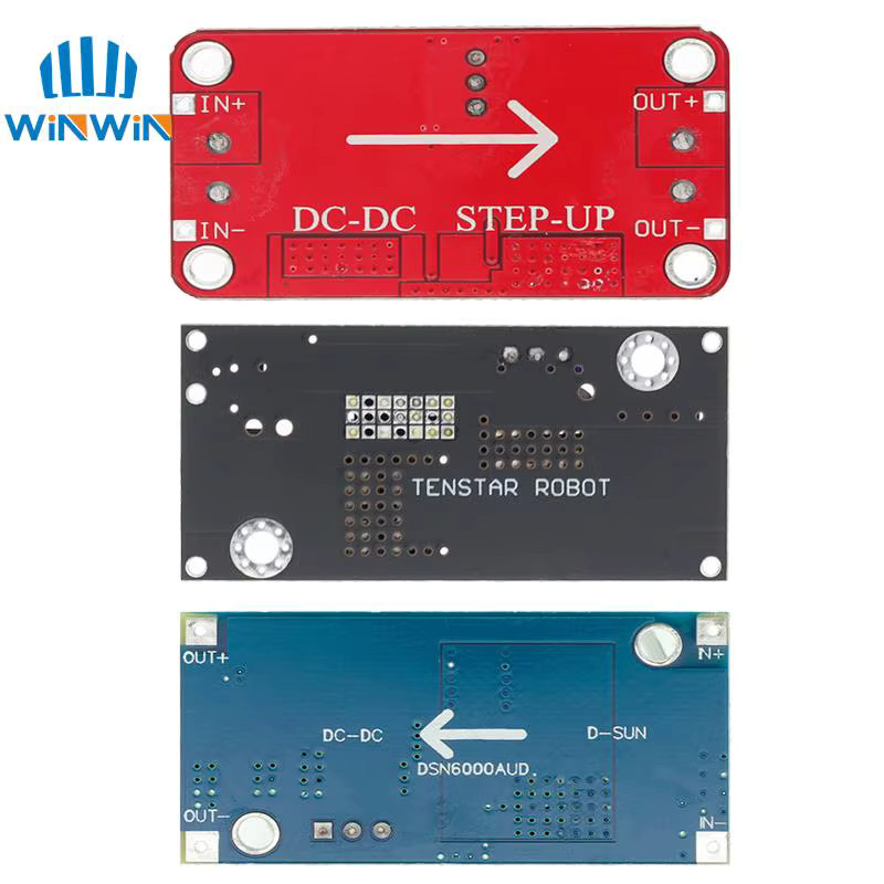 AITEWIN ROBOT XL6009 XL6019 Upgrade Automatisches DC-DC-Step-Up-Step-Down-Konverter-Stromversorgungsmodul 20 W, Farbe: Rot, Eingangsspannung: 5–32 V, Ausgangsspannung: 1,3–35 V - Bild 2