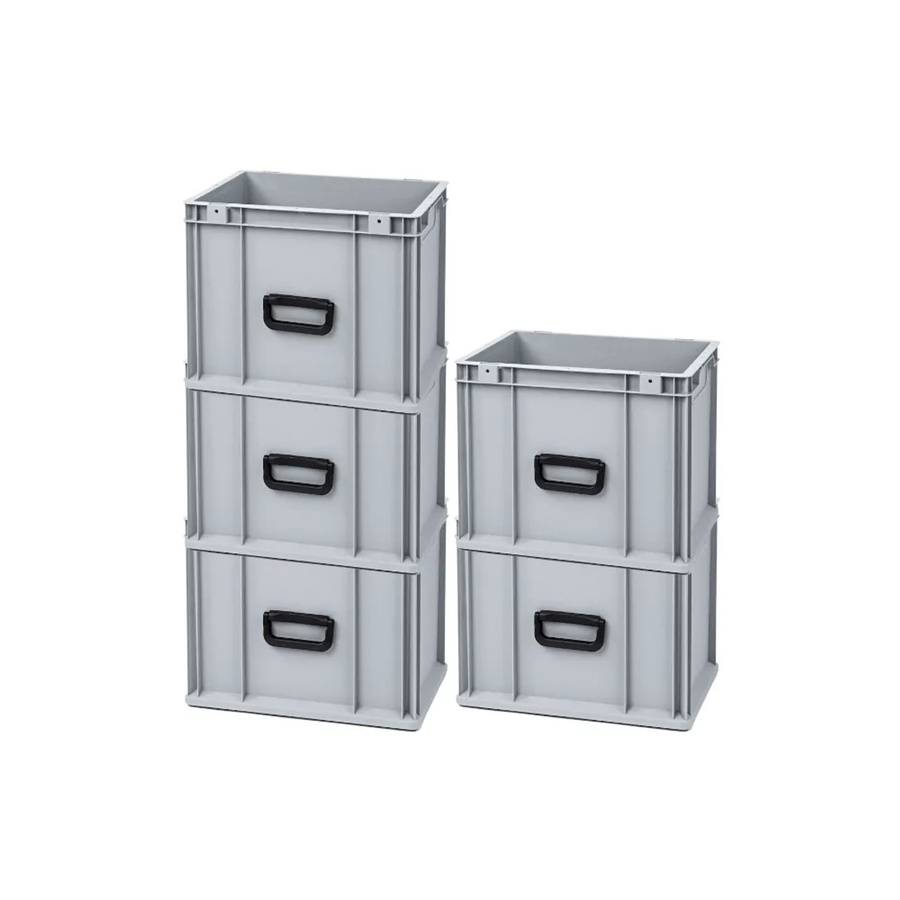 PROREGAL Spar Set 5x Eurobox Nextgen Portable Uno Transportbehälter Grau H x B x T: 32 x 30 x 40 cm - Bild 2