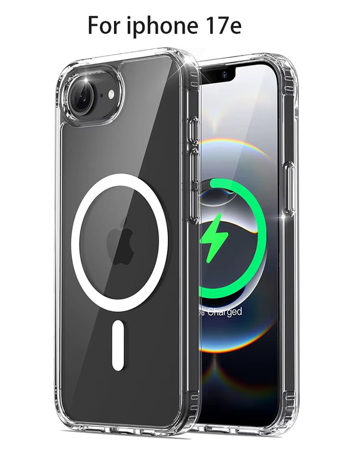 Ricestate MagSafe Magnetische Kabellose Ladehülle für iPhone 17E, Transparente Stoßfeste Schutzhülle - Bild 7