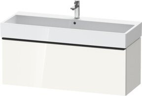 Duravit Waschtischunterschrank D-Neo, Wandhängend, Weiß Hochglanz, B/T: 118,4 x 44,2 cm - Bild 1
