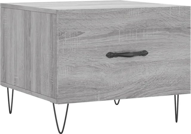 vidaXL Couchtisch Grau Sonoma aus Holzwerkstoff, B/T/H: 50 x 50 x 40 cm - Bild 1