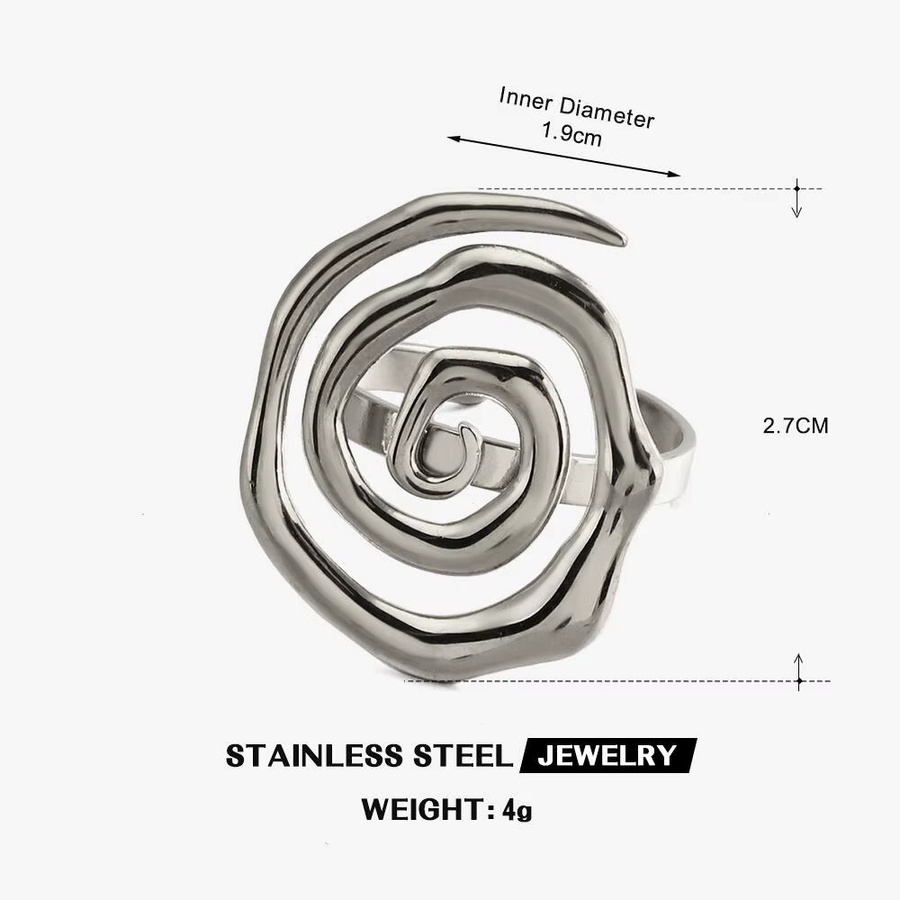 sharelucky Ring Edelstahl, Muschel-Ozean-Serie, Damen - Bild 3