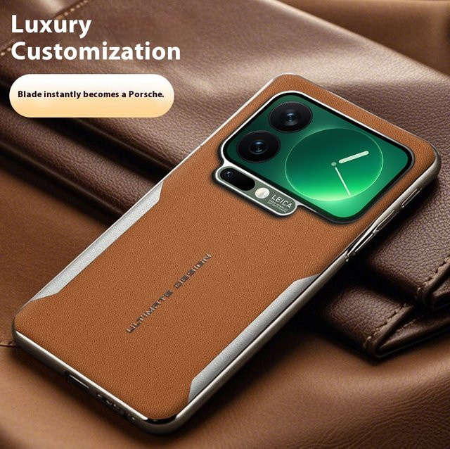 Luxus Leder Schutzhülle für Xiaomi 17 Pro Max in Rot - Bild 1