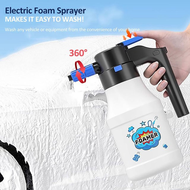Painter Elektrischer Druckschaumsprüher mit 1,5 l Volumen und USB-wiederaufladbarem 1800mAh Akku in Weiß - Bild 1