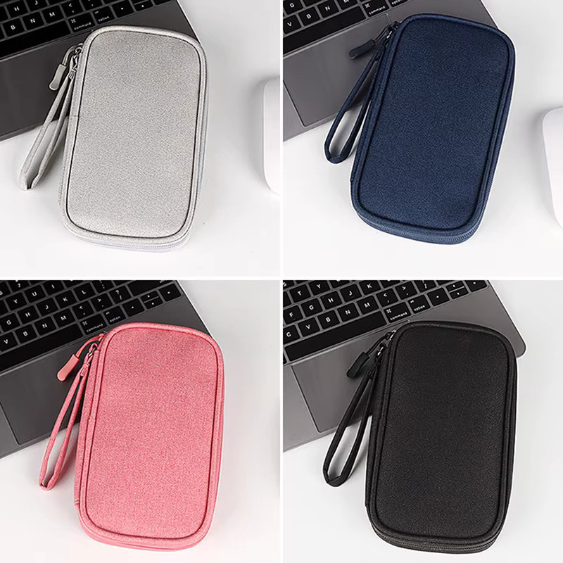 JETTING Elektronische digitale USB-Aufbewahrungstasche für Kabel und Ladegeräte, tragbare Reise-Zubehörtasche, Farbe: Pink - Bild 2