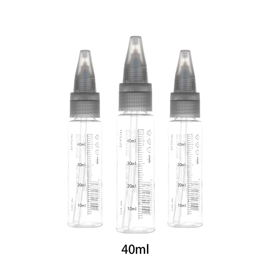 JOCESTYLE Set aus 3 transparenten Flaschen als tragbare Farbmisch- und Malwerkzeuge für Airbrush-Zubehör und Bastelarbeiten - Bild 4