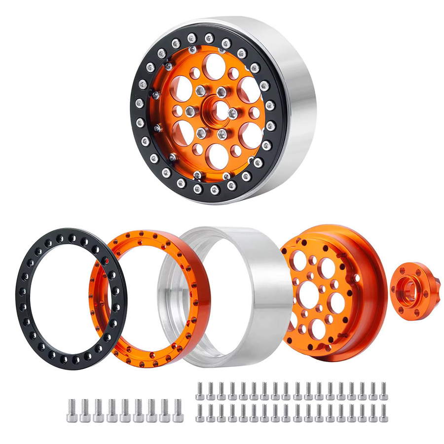 AXSPEED Aluminium-Legierung Beadlock-Felgen, 2,2 Zoll, 25mm, 1:10 - Bild 2