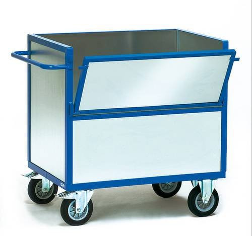 Fetra Blechkastenwagen 2822 aus Stahl in Blau mit einer Tragkraft von 600 kg und TPE-Reifen - Bild 2