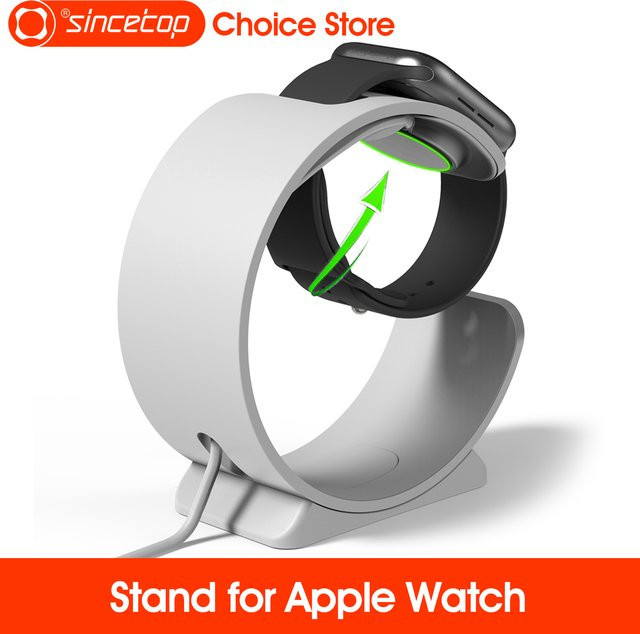 Ladestation aus Kunststoff für Apple Watch Modelle 1 bis 9, SE, Ultra und Ultra 2 in Weiß - Bild 1