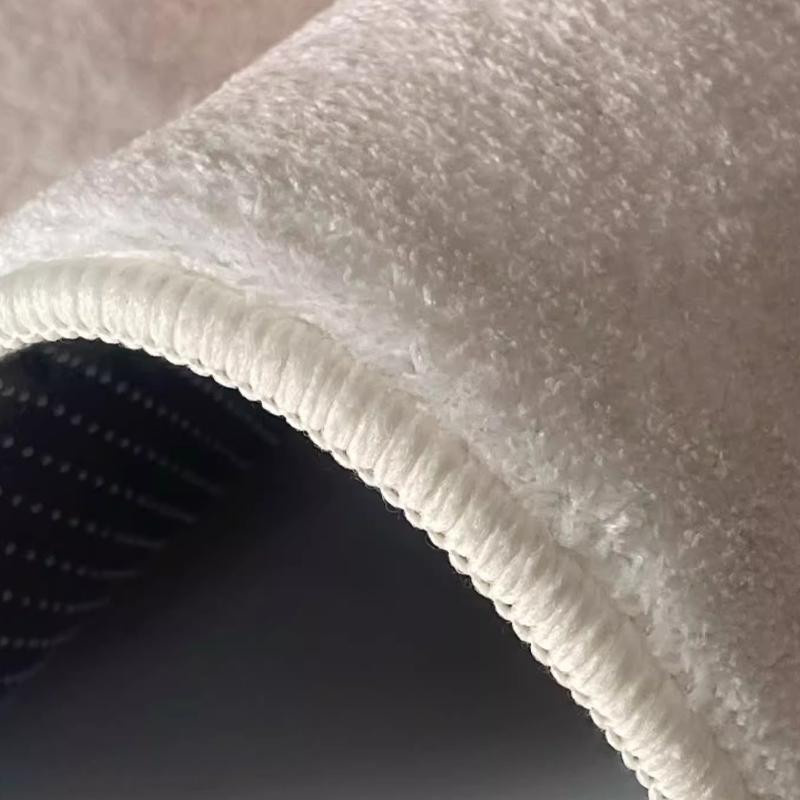 Karpetti Runder Plüschteppich in Modernem Design, Waschbare Flauschige Bodenmatte für Wohnzimmer und Schlafzimmer, Durchmesser: 80 cm - Bild 2