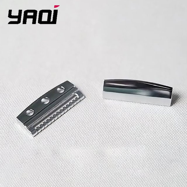 Yaqi Einseitiger Sicherheitsrasierer-Kopf, Chrom-Optik, Unisex - Bild 1