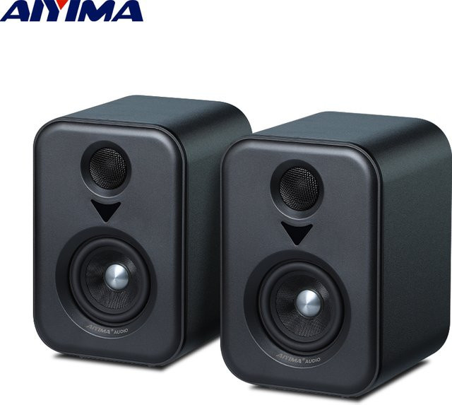 AIYIMA Upgrade S400 Aktive Lautsprecher Studiomonitor mit Bluetooth und USB DAC in Schwarz - Bild 1