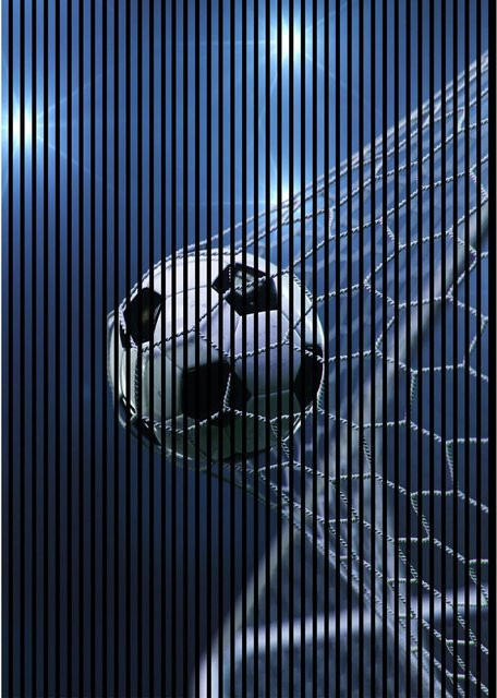 FN Acustico Akustikplatte Soccer in Bunt aus PET und MDF mit Klebefläche, B/H/T: 1693 x 2400 x 19 mm - Bild 1