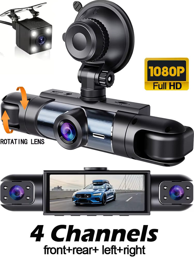 Etymoofox Dashcam DVR Videorekorder mit 1080P Full HD, 360 Grad Aufnahme und Nachtsicht in Schwarz - Bild 6