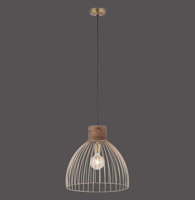 Just Light. Pendelleuchte Alami 1-flammig in Messing Matt, Höhe: 120 cm, Durchmesser: 25 cm - Bild 1