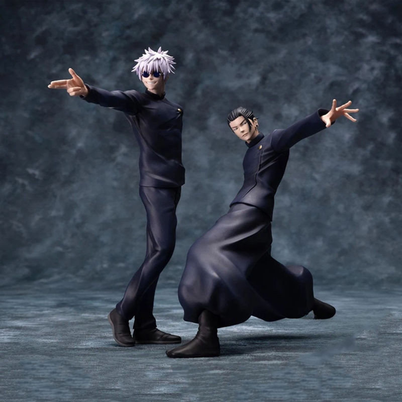 Bandai Anime Noodle Stopper Figur Satoru Gojo und Geto Suguru aus Kunststoff, Schwarz, Höhe: 14 cm - Bild 1