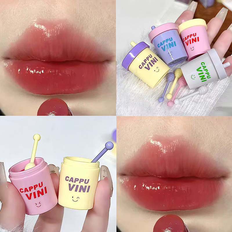 Cappuvini Lipgloss, Rot, Glänzend, Lippenbalsam - Bild 3