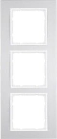 Berker Rahmen 3-fach Aluminium Silber Flush Design - Bild 1