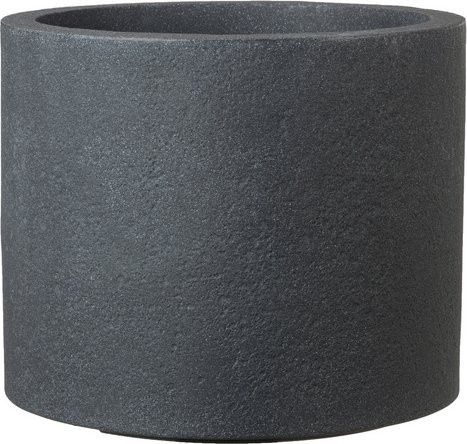 Scheurich Pflanzgefäß Roma aus Kunststoff in Granitschwarz-Grau, Durchmesser: 40 cm, Höhe: 31 cm - Bild 1
