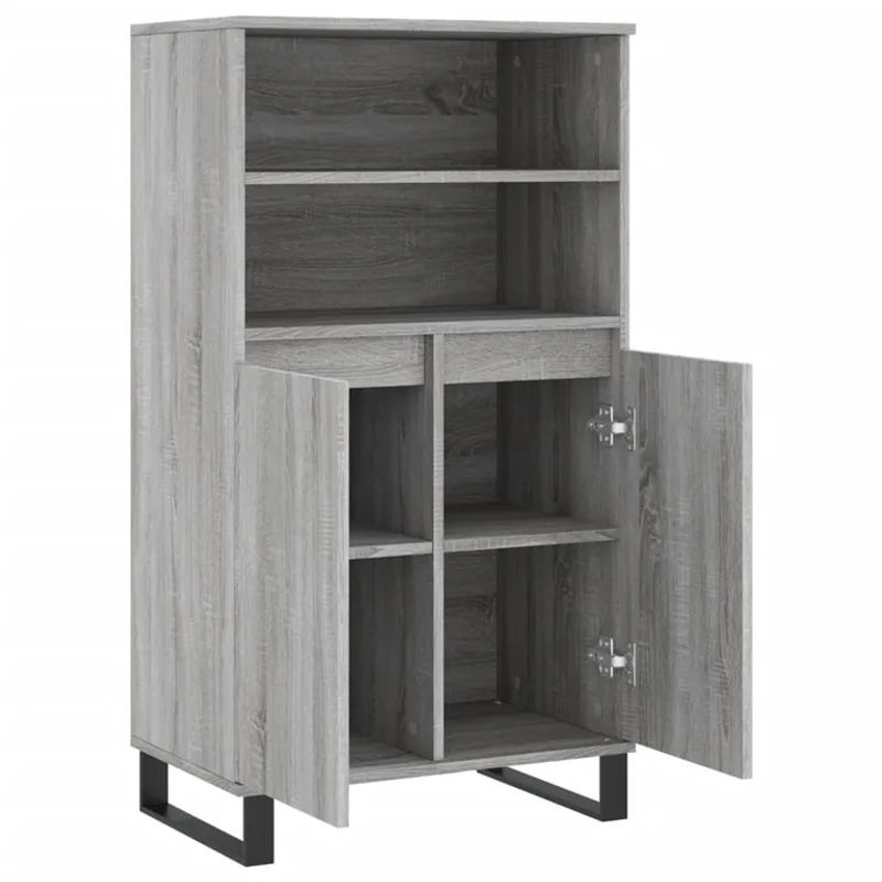 vidaXL Highboard Grau Sonoma, B/T/H: 60 x 36 x 110 cm - Bild 5