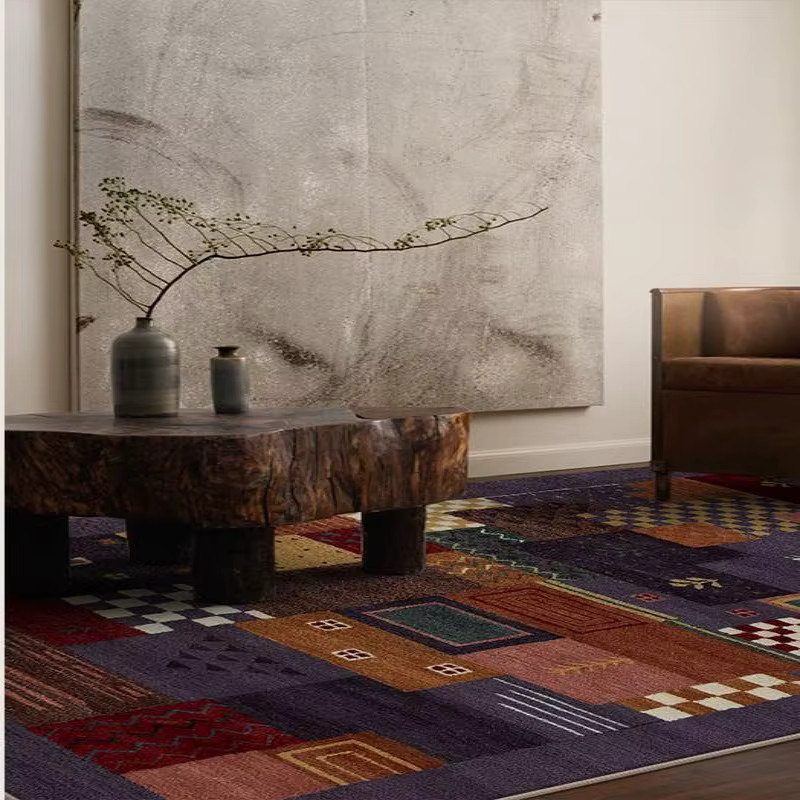 VIKAMA Wohnzimmer-Teppich im antiken ethnischen Stil, Mehrfarbig, B/T: 150 x 100 cm - Bild 2