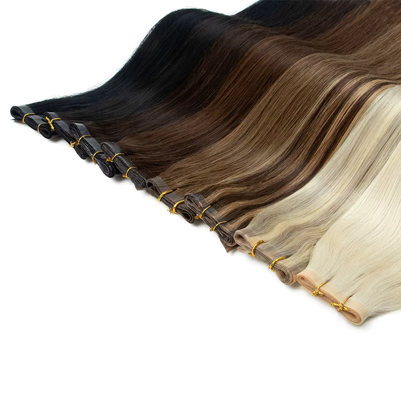 MRSHAIR PU-Schussband-Bündel, Echthaarverlängerung, 12–20 Zoll, 40–50 g - Bild 4